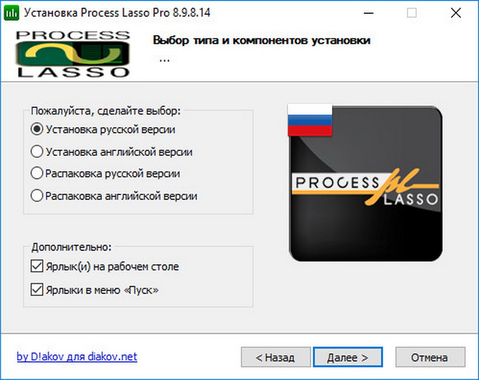 Русский монтаж. Process Lasso Pro. Программа лассо.